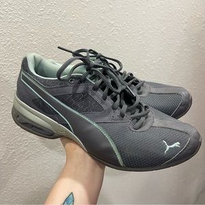 Puma Gray Light Aqua Women’s Shoes Size 7.5
